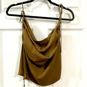 Free People Olive Convertible Silk Cami